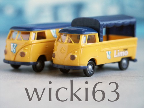 Brekina duo v3 orangen - vw, t1